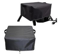 KiraKira Cozze 90347 - Funda impermeable para horno de pizza a prueba de polvo y tela plateada 420D, carcasa de protección para todo tipo de clima