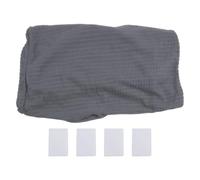 KiraKira Funda para silla de respaldo curvado de alta elasticidad, funda gruesa de poliéster suave, protector lavable a máquina para comedor, color marrón