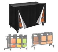 KiraKira Funda plegable negra para silla VEVOR, funda de almacenamiento impermeable Oxford 210D, resistente al viento, a prueba de polvo, protección UV, fácil de limpiar con cordón