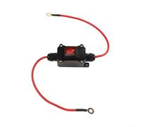 KiraKira Interruptor de alimentación rojo de 12 V/24 V CC 25 A, desconexión basculante impermeable IP65, barco para bomba de aceite de motocicleta, para retardante de llama PA66