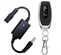 KiraKira Interruptor RF inalámbrico compacto 5V-12V LED para iluminación, compatible con CC 3.7V-12V, carga 3A, receptor de control remoto de 433MHz con modo de aprendizaje, (A)