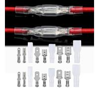 KiraKira Juego de 270 terminales de crimpado aislados de 2.8 4.8 6.3 mm macho hembra conectores de pala de latón para proyectos eléctricos automotrices