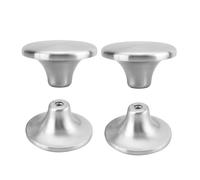KiraKira Juego de 4 pomos de acero inoxidable resistentes al calor para tapas de horno holandés, compatibles con Le Creuset y Lodge