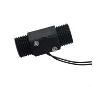 KiraKira Máquinas de soldadura del interruptor de flujo de agua G1/2, fuente de alimentación 0-110V 0-100C de temperatura, sensor de flujo automático ABS negro
