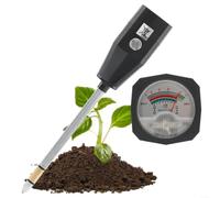 KiraKira Medidor de pH de suelo de jardín, para medidor de humedad compacto con sonda de metal, cuidado de granja y césped, indicador de acidez de fácil lectura, precisión de 0,2 PH (30 cm)