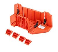Kireina La Caja de ingletes para carpintería, la Caja de inglete de plástico, la poda VIO, la Mano de Corte de Madera VIO la Herramienta de Hardware 14 Pulgadas con Abrazadera