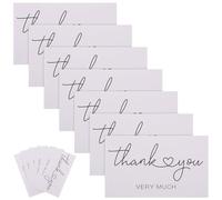 Kisangel 150 Piezas Paquete de Tarjetas de Agradecimiento Personalizables de Papel Elegante y Delicado con Sobres para Pequeñas Tiendas y Salones de Uñas