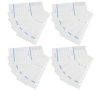 Kisangel 20 Hojas Recambios para Planificador de Presupuesto A6, Planificador Mensual A6, 20 Hojas, Papel Azul, Doble Cara, Calendario Flexible, Secciones Claras de Año y Mes, para Hogar