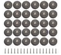 Kisangel 50 arandelas para placas traseras estilo antiguo: Juntas de herrajes para muebles de 0,7" con forma de hojas - Kit de arandelas decorativas vintage para restauración de puertas o