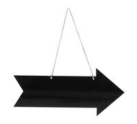 Kisangel Letrero Colgante y Uso Versátil Negro de Acrílico Diseño de Flecha de Doble Cara, Pizarra Borrable Fácil de Colgar para Decoración de Fiesta y Boda