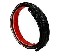 Kisangel Moldura Adhesiva de Pvc Negra para Borde de Espejo Autoadhesiva, Flexible y Fácil de Instalar, Adecuado para Decoración Moderna en Oficina y Hotel, 1 Metro