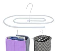 Kisangel Percha en Espiral de Color Claro para Secar Mantas y Sábanas, Resistente de Hierro, Ahorro de Espacio Adecuado para Tendedero en Interior o Barra de Ventana