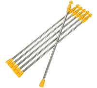 Kisangel Rociador de manguera, extensión de varilla para pulverizador de jardín, varilla pulverizadora de mano, 6 piezas, para agricultura y riego de plantas