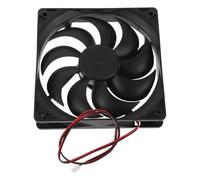Kisangel Ventilador Negro Pequeño de Circulación en Plástico Silenciosa de Bricolaje en Celebracion Verano para Refrigerador de RV para Reparación de Refrigeradores