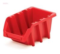 Kistenberg 12 Bineer Long Red Storage Case 120x77x60mm, durable impact resistant organizer box with multi compartments, ideal for tools and hardware, portable storage solution.