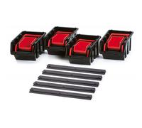 Kistenberg Container Kit - Organizer box made of durable polymer, perfect for workshop or storage space organization, includes multiple compartments for effective storage and accessibility.