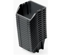 Kistenberg kuwety 10 bineer short 16 pcs black 92x77x60mm, durable organizer box for electronic storage with multi compartments, impact resistant design, and a 3-year warranty.