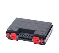Kistenberg organizer narzędziowy Norb Duo 35, multi compartment tool organizer box measuring 344 x 249 x 100 mm, impact resistant and portable for effective storage and organization.