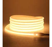 KISUFU 220V Tira LED COB, Impermeable IP65 Brillo Alto 288 LED/m Luces led Flexible Strip Light,Cada Corte de 50 cm para DIY El dormitorio, alero interior y luces decorativas.
