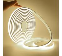 KISUFU Ruban LED Néon, 220V Flexible Néon COB LED Bande Lumineuse, 288 LED/M IP65 Néons Light Strip pour Intérieur Extérieur Décoration DIY, Blanco Natural, 4M