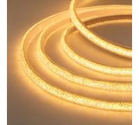 KISUFU Tira LED COB 220V, Fluorescencia de cristal IP65 Impermeable Autoadhesivo 288 LEDs/M Flexible Neon Luces LED Strip Lights Lamp para Casa Cocina Jardín.