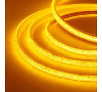 KISUFU Tira LED COB 220V, Fluorescencia de cristal IP65 Impermeable Autoadhesivo 288 LEDs/M Flexible Neon Luces LED Strip Lights Lamp para Casa Cocina Jardín.