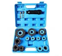Kit 15 Piezas Cepillo Llantas para acero Para Taladro Kit 15 | 15 piezas, cabezales 12-28mm, para acero 72A, compatible taladro, incluida