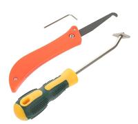 Kit 2 Herramientas Tungsteno para Juntas, Raspador y Removedor Sellador | Cuchillas Duraderas de Acero Tungsteno Mango ABS Ergonómico, Adecuado Limpieza Detallada