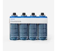 Kit 4 cartuchos gas butano 4x220g con válvula bayoneta, para hornillos camping Talla única