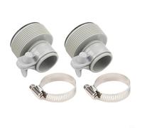 Kit adaptador de conversión de manguera para Intex B-Series, accesorio de 1.25 a 1.5 pulgadas con conector de manguera de piscina de 38 mm, pieza de repuesto compatible con modelo 25009, par de