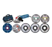 Kit amoladora BOSCH GWX 750-115 + discos X-lock 115mm