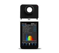 Kit analizador de Espectro portátil 350-800 NM PAR PPFD, medidor de luz, Espectro CCT CRI, comprobador de Parpadeo for luz LED HPCS-310P/330P Lectura fácil de Datos(HPCS330P with Screen)