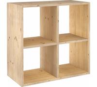 Kit Astigarraga Line Dinamic Modulares Regal, estantería cúbica de madera, compartimentos: 2x2 (70,8 x 70,8 x 33 cm)
