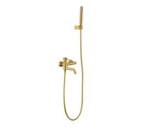 Kit baño/ducha monomando Bless oro cepillado Imex
