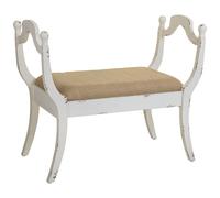Kit Banqueta De Madera Tapizada Blanco, El mejor complemento para tu hogar