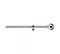 Kit barra cortina anillo extensible de 110 a 200cm cromo cintacor - storplanet