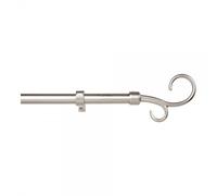 Kit barra cortina baculo extensible de 160 a 300cm plata cintacor - storplanet