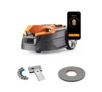 Kit básico LawnMaster AMD18i-800 Plus - Cortacésped robótico MX de 24 V con visión artificial y carga automática, compatible con la aplicación, con banda magnética de repuesto y cuchillas de repuesto