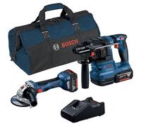 Kit Bosch de 2 piezas, 18V, SDS plus, 1,9 J, 4675 golpes por minuto, 1050 revoluciones por minuto, 11000 revoluciones por minuto, 12,5 cm