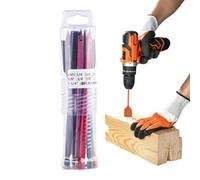Kit Brocas Pala 10 Brocas Planas De Punta Triple De Precisión