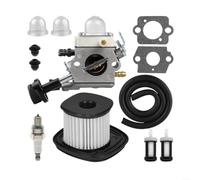 Kit Carburador BG86 con para filtro Aire y Bujía para Soplador | Incluye carburador, para filtro aire HD2, bujía, línea combustible; compatible modelos SH86, BG86C