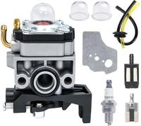 Kit Carburador para Honda GX35 GX25 UMK435E UMK425E UMS425E HHB25 FG110, JRISBO Repuestos Motor y Desbrozadora y Soplador Accesorios Carburator Recambios con Junta Bujía Filtro