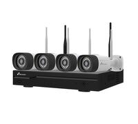 Nivian Kit de vigilancia WiFi 4 cámaras IP Grabador 10CH Visión nocturna Detección humana IA