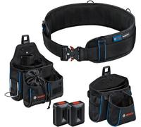 Kit combinado de herramientas, BOSCH PROFESSIONAL, cinturón 93, 2 bolsas GWT 2 y GWT 4, portabrocas ProClick, talla S/M