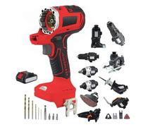Kit combinado de herramientas eléctricas inalámbricas 10 en 1: taladro de mano, sierra alternante, sierra de calar, sierra circular, motosierra, herramienta oscilante, destornillador, taladro de