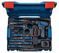 Kit combinado GSR 12V-15 Professional y herramientas manuales