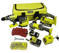 Kit combinado Ryobi R18CK4F-252S de 18V ONE+, que incluye baterías y cargador