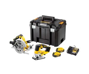 Kit combo dewalt 18v dck2012p2t (dcs570 + dcs334), 2x5.0ah, alta poten