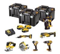 Kit Combo DEWALT 18V DCK755P3T (DCD796 + DCF887 + DCS570 + DCS334 + DCS355 + DCH273 + DCG405), 3x5.0Ah, Herramientas de Alto Rendimiento para Proyectos Profesionales