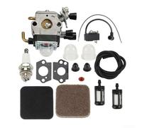 Kit completo de carburador para recortadora FS75FS80 FS85R HS85 HL75 HT75, reemplaza C1Q-S186 S97A S66 con bobina de encendido y accesorios de línea de combustible completa